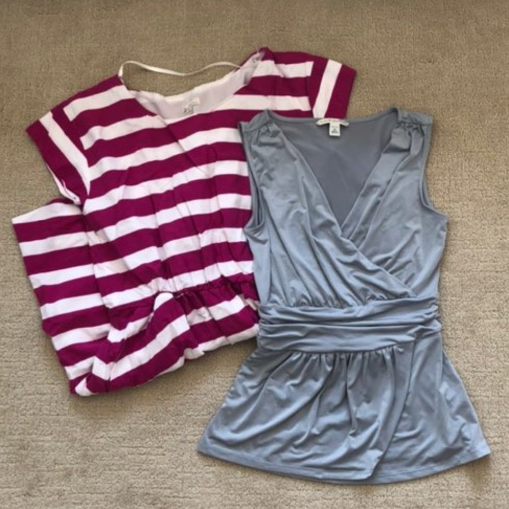 Banana republic XSP sleeveless shirt/Gap dress